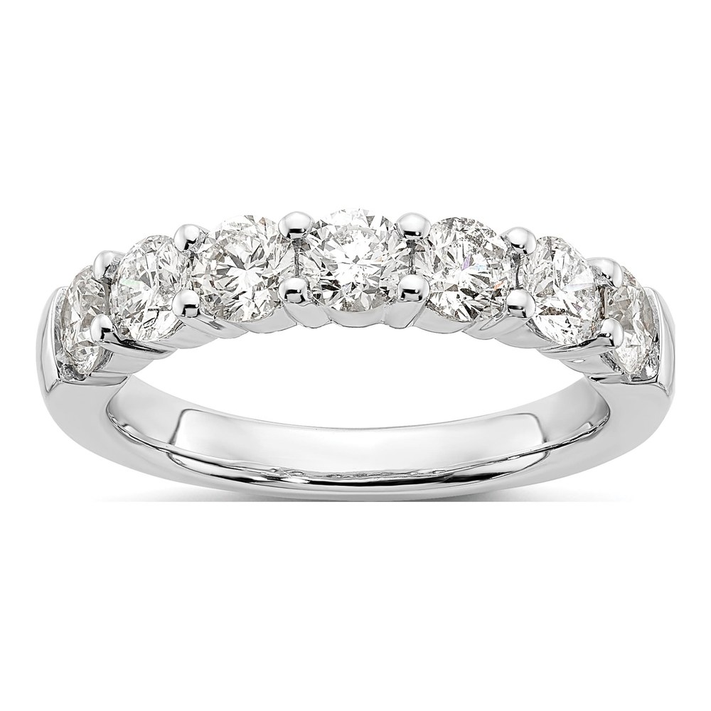 14K White Gold 1 5/8 ct tw Lab-Grown Diamond Anniversary Wedding Band