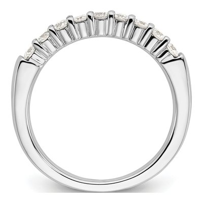 14K White Gold 1/2 ct tw Lab-Grown Diamond Fashion Wedding Band – view 3