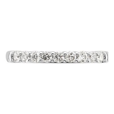 14K White Gold 1/2 ct tw Lab-Grown Diamond Fashion Wedding Band – view 4