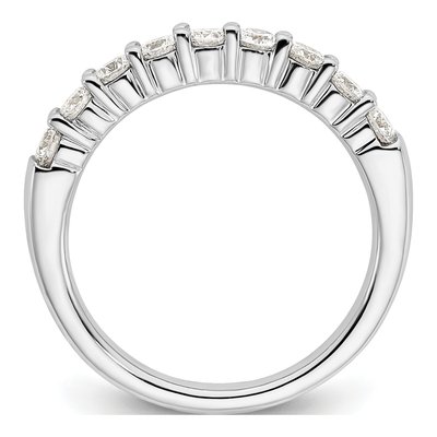 14K White Gold 3/4 ct tw Lab-Grown Diamond Fashion Wedding Band – view 2