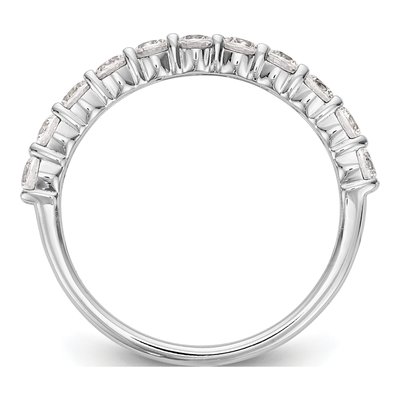 14K White Gold 3/4 ct tw Lab-Grown Diamond Eleven Wedding Band – view 3