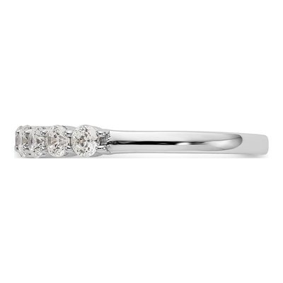 14K White Gold 3/4 ct tw Lab-Grown Diamond Eleven Wedding Band – view 5