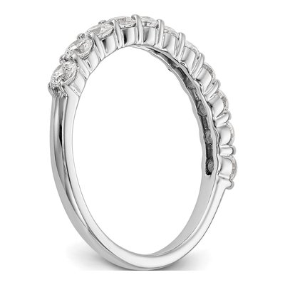 14K White Gold 3/4 ct tw Lab-Grown Diamond Eleven Wedding Band – view 8