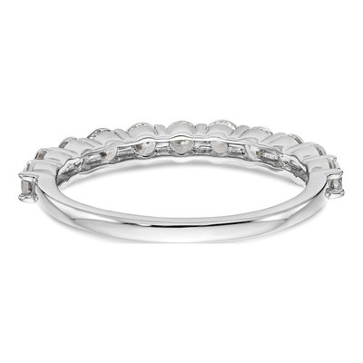 14K White Gold 1 ct tw Lab-Grown Diamond Wedding Band – view 7