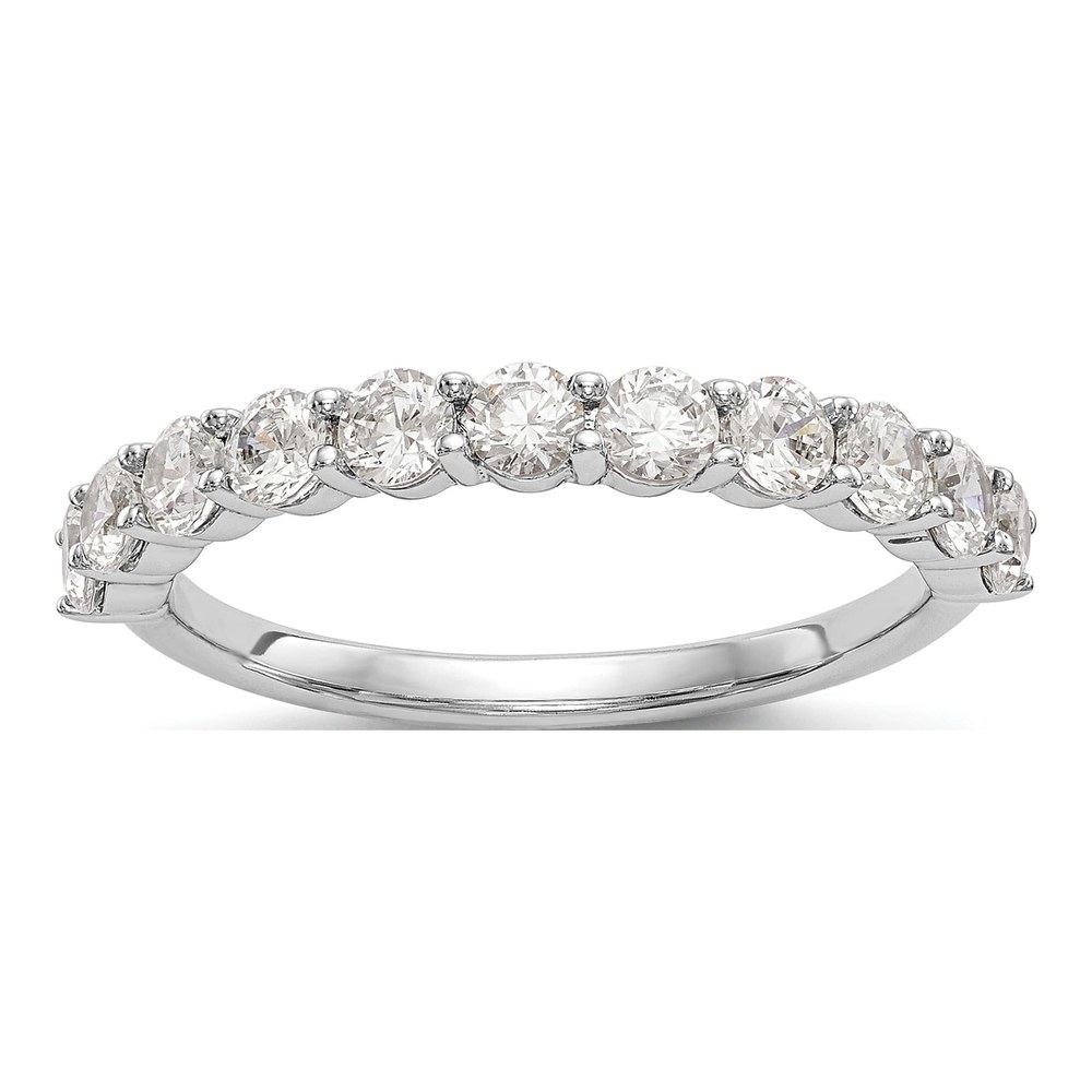 14K White Gold 1 ct tw Lab-Grown Diamond Wedding Band