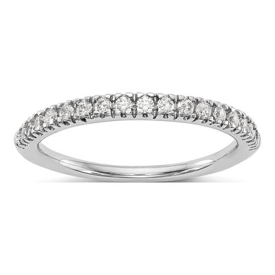 14K White Gold 1/4 ct tw Lab-Grown Diamond Wedding Band