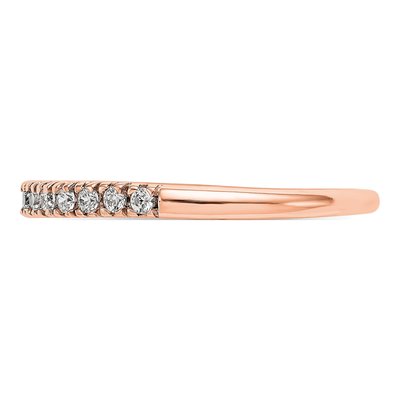 14K Rose Gold 1/4 ct tw Lab-Grown Diamond Wedding Band – view 4