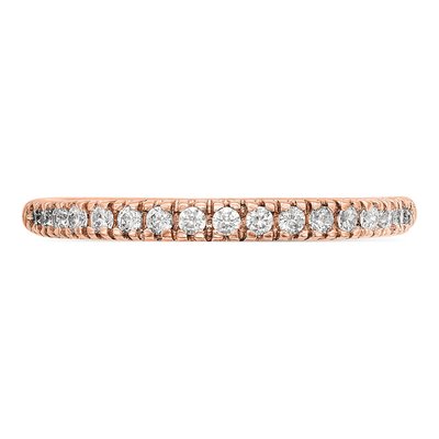14K Rose Gold 1/4 ct tw Lab-Grown Diamond Wedding Band – view 5