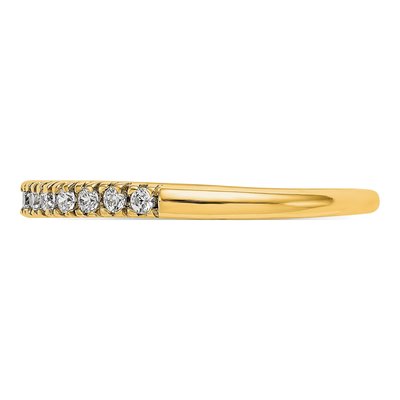14K Yellow Gold 1/4 ct tw Lab-Grown Diamond Wedding Band – view 4