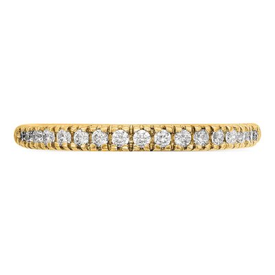 14K Yellow Gold 1/4 ct tw Lab-Grown Diamond Wedding Band – view 5