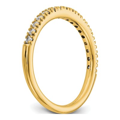 14K Yellow Gold 1/4 ct tw Lab-Grown Diamond Wedding Band – view 7
