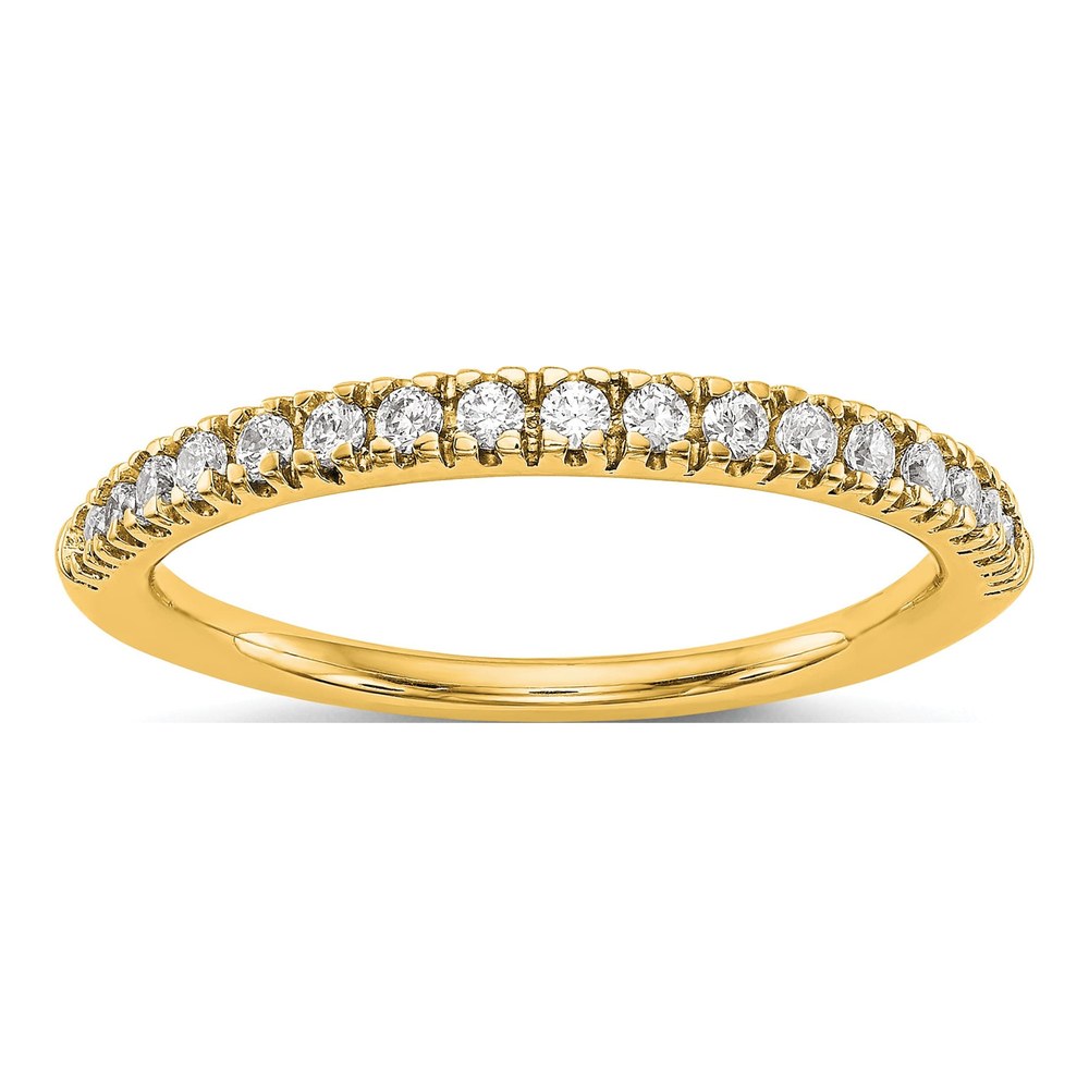 14K Yellow Gold Lab Grown Diamond Wedding Band
