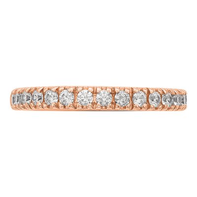 14K Rose Gold 1/2 ct tw Lab-Grown Diamond Wedding Band – view 5