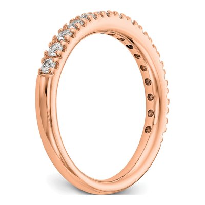14K Rose Gold 1/2 ct tw Lab-Grown Diamond Wedding Band – view 7