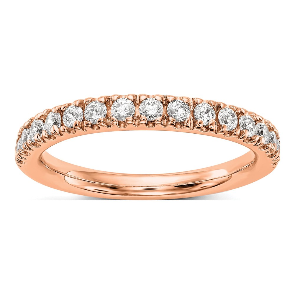 14K Rose Gold 0.495ct Lab Grown Diamond Wedding Band