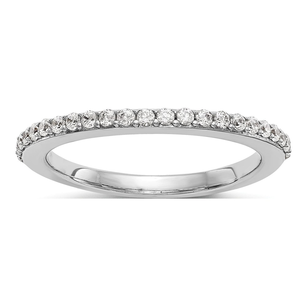 14K White Gold 1/4 ct tw Lab-Grown Diamond Wedding Band