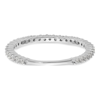 14K White Gold 3/8 ct tw Lab-Grown Diamond Wedding Band – view 6