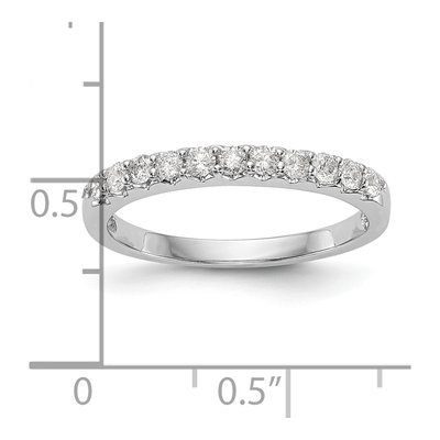14K White Gold 1/3 ct tw Lab-Grown Diamond Wedding Band – view 4