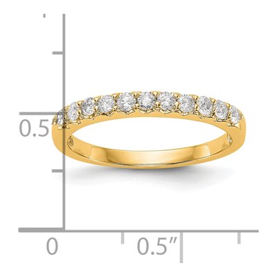 14K Yellow Gold 1/3 ct tw Lab-Grown Diamond Wedding Band – view 4