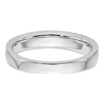 14K White Gold 3/8 ct tw Lab-Grown Diamond Double Row Wedding Band – view 7