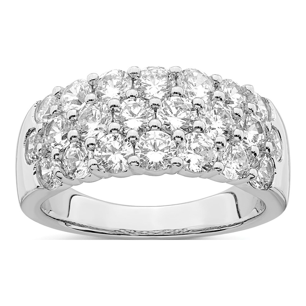 14K White Gold 2 1/2 ct tw Lab-Grown Diamond Fashion Ring