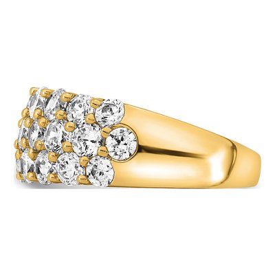 14K Yellow Gold 2 1/2 ct tw Lab-Grown Diamond Fashion Ring – view 3