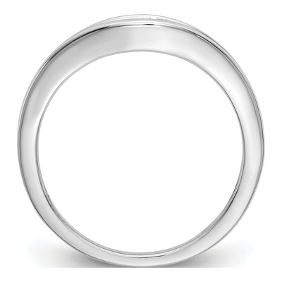 14K White Gold 1/5 ct tw Lab-Grown Diamond Wedding Band – view 2