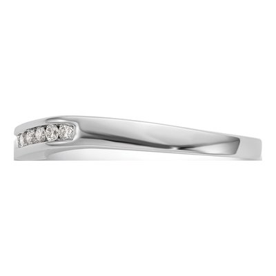 14K White Gold 1/5 ct tw Lab-Grown Diamond Wedding Band – view 4