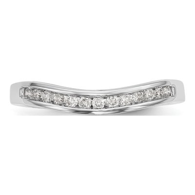 14K White Gold 1/5 ct tw Lab-Grown Diamond Wedding Band – view 5