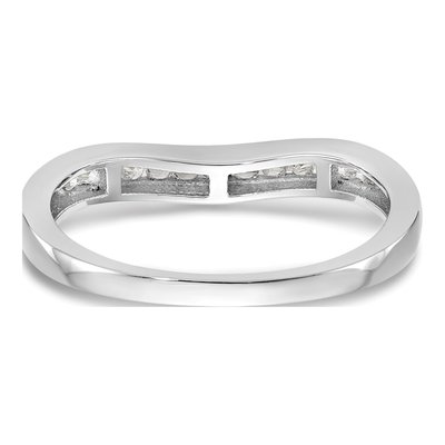 14K White Gold 1/5 ct tw Lab-Grown Diamond Wedding Band – view 6