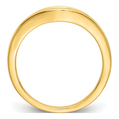 14K Yellow Gold 1/5 ct tw Lab-Grown Diamond Wedding Band – view 3