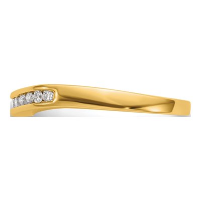 14K Yellow Gold 1/5 ct tw Lab-Grown Diamond Wedding Band – view 4