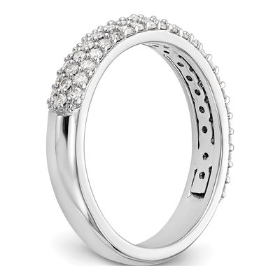 14K White Gold 1/2 ct tw Lab-Grown Diamond Half-Carat Wedding Band – view 8