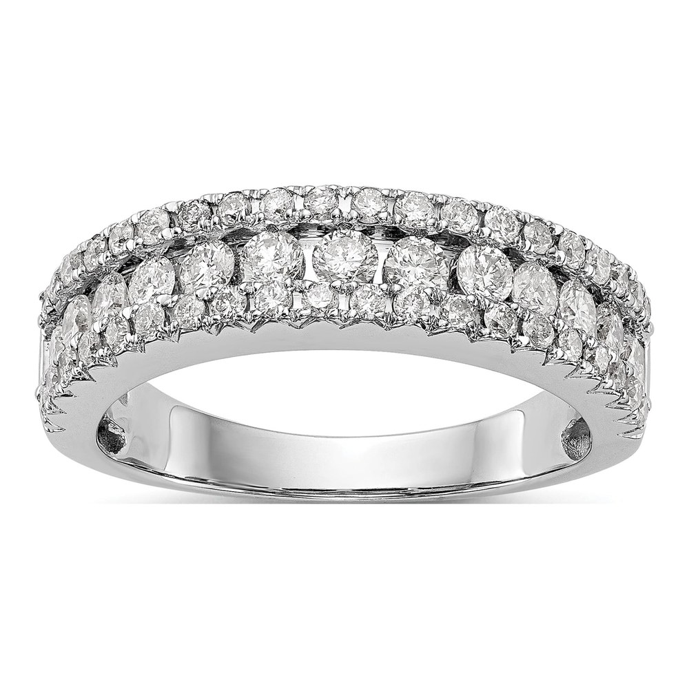14K White Gold Lab Grown Diamond Fashion Band, 1.065 ctw