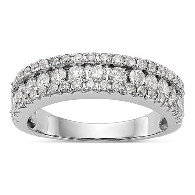 14K White Gold 5/8 ct tw Lab-Grown Diamond Fashion Ring