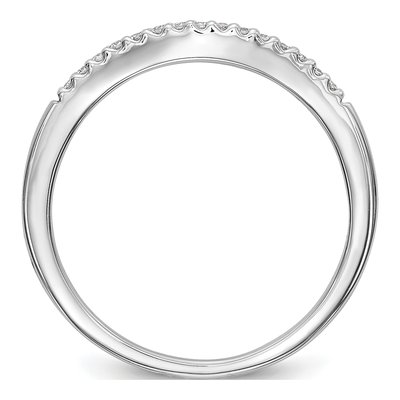 14K White Gold Lab-Grown Diamond Band Set – view 3