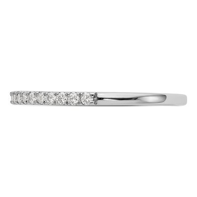 14K White Gold 1/6 ct tw Diamond Wedding Band – view 3