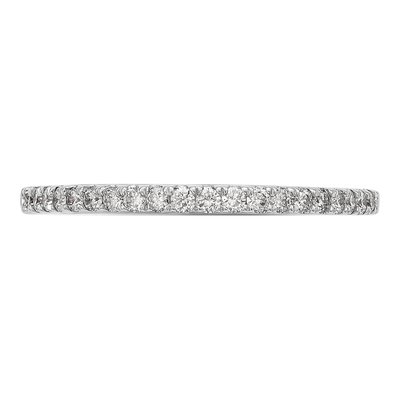 14K White Gold 1/6 ct tw Diamond Wedding Band – view 4