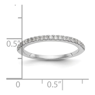 14K White Gold 1/6 ct tw Diamond Wedding Band – view 7