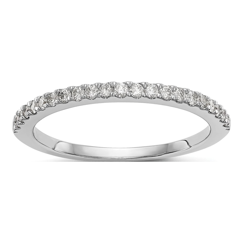 14K White Gold 1/6 ct tw Diamond Wedding Band