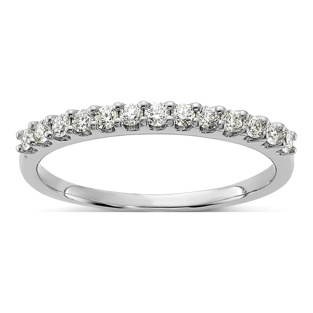 14K White Gold 1/4 ct tw Lab-Grown Diamond Wedding Band