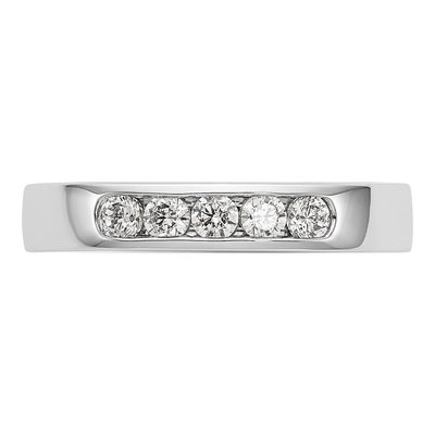 14K White Gold 0.29 ct tw Lab-Grown Diamond Wedding Band – view 4