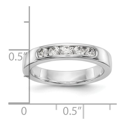 14K White Gold 0.45 ct tw Lab-Grown Diamond Channel Wedding Band – view 7