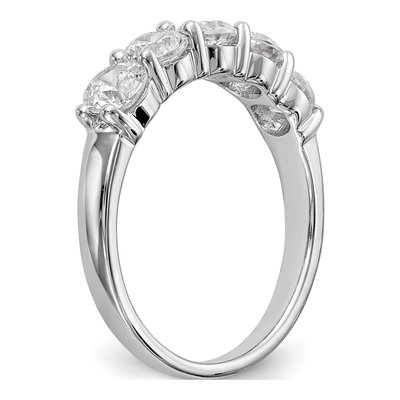14K White Gold 1 1/3 ct tw Lab-Grown Diamond Five Fashion Wedding Band – view 7