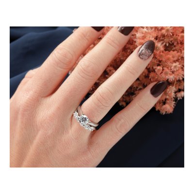 14K White Gold 1 1/3 ct tw Lab-Grown Diamond Five Fashion Wedding Band – view 8