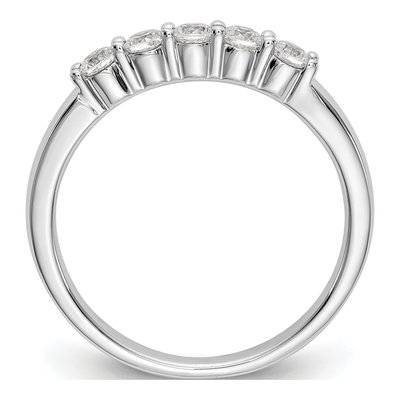 14K White Gold 1/3 ct tw Lab-Grown Diamond Five Ring – view 2