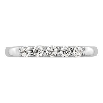 14K White Gold 1/3 ct tw Lab-Grown Diamond Five Ring – view 4
