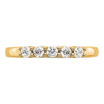 14K Yellow Gold 1/3 ct tw Lab-Grown Diamond Five Ring – view 4
