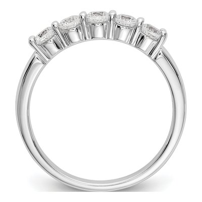 14K White Gold 1/2 ct tw Lab-Grown Diamond Five Ring – view 3