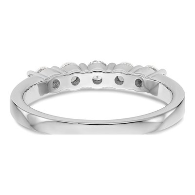 14K White Gold 1/2 ct tw Lab-Grown Diamond Five Ring – view 6